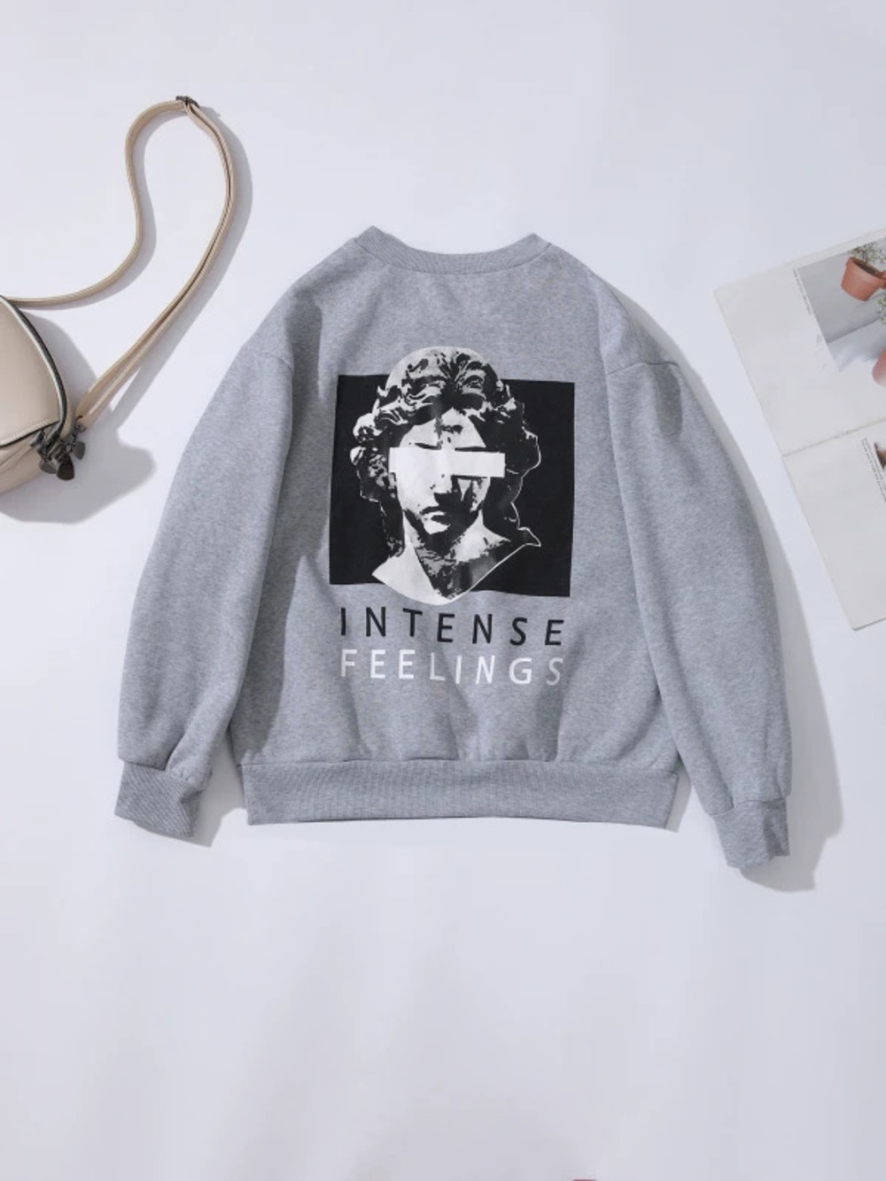 ZARA Printed Crewneck Sweatshirt